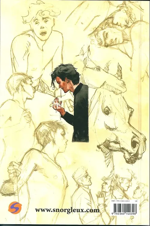 Verso de l'album Carnet d'auteur Emmanuel Lepage