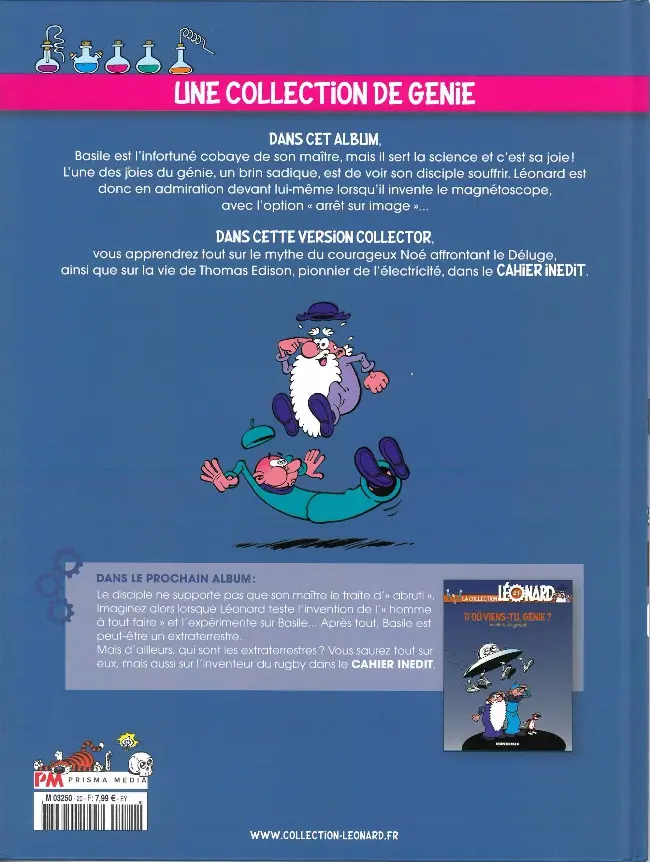 Verso de l'album La Collection Léonard Tome 20 le poids du génie