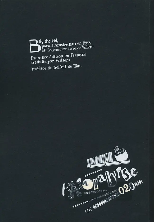 Verso de l'album Billy the Kid