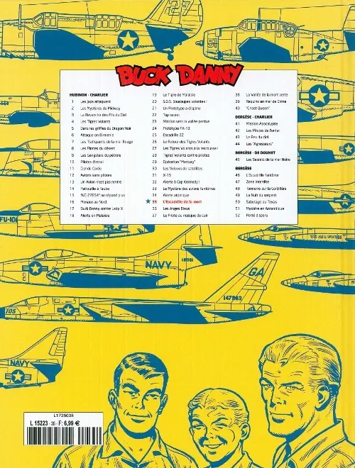 Verso de l'album Buck Danny Tome 35 L'escadrille de la mort