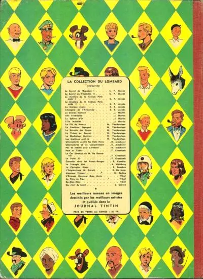 Verso de l'album Bob et Bobette Tome 6 La clef de bronze