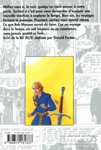 Verso de l'album Bob Morane Tome 8 L'Épée du paladin