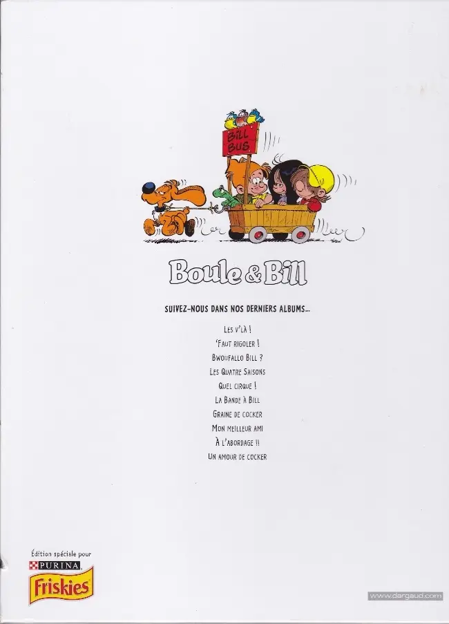 Verso de l'album Boule & Bill Tome 34 Un amour de cocker