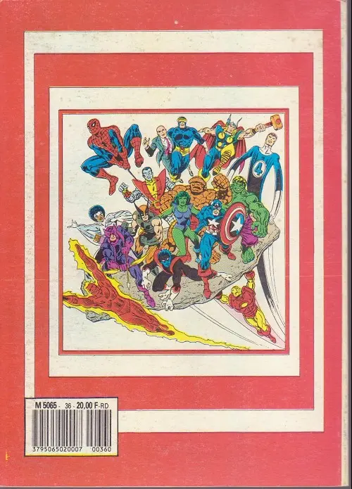 Verso de l'album Spidey Album N° 36