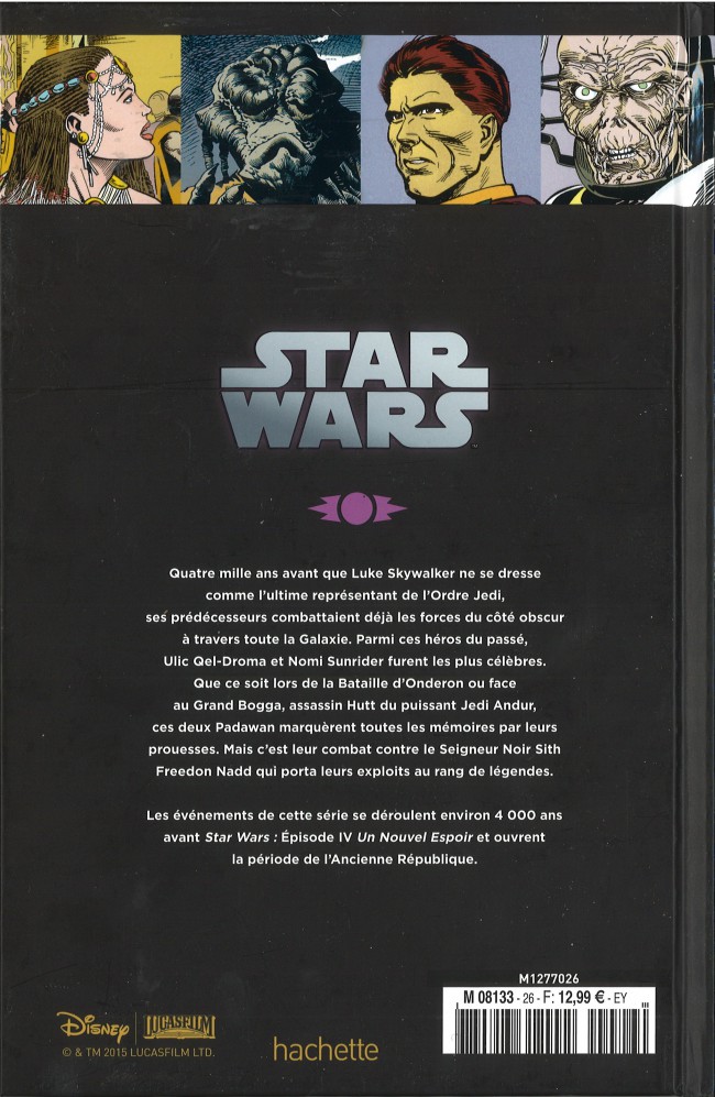 Verso de l'album Star Wars - Légendes - La Collection Tome 26 La Légende des Jedi - III. Le Sacre de Freedon Nadd