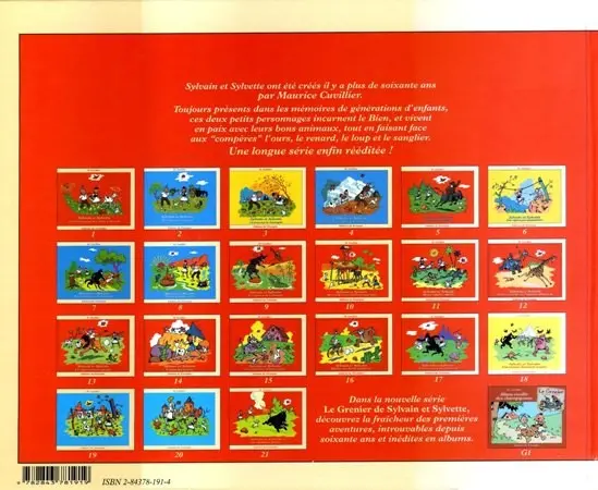 Verso de l'album Sylvain et Sylvette Tome 21 La chaumière libérée