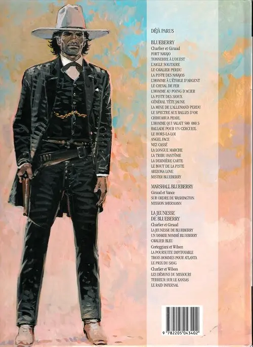 Verso de l'album Blueberry Tome 12 Le spectre aux balles d'or
