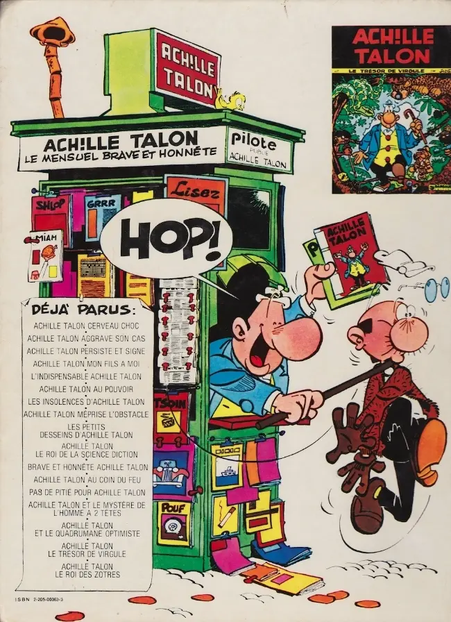 Verso de l'album Achille Talon Tome 11 Brave et honnête Achille Talon