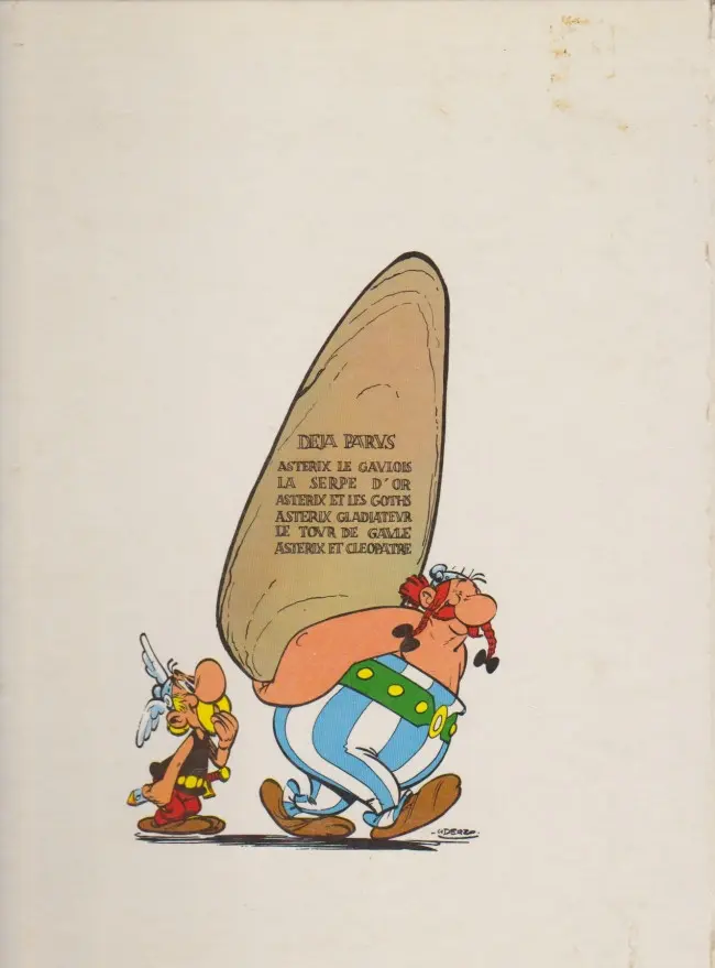 Verso de l'album Astérix Tome 5 Le tour de Gaule d'Astérix