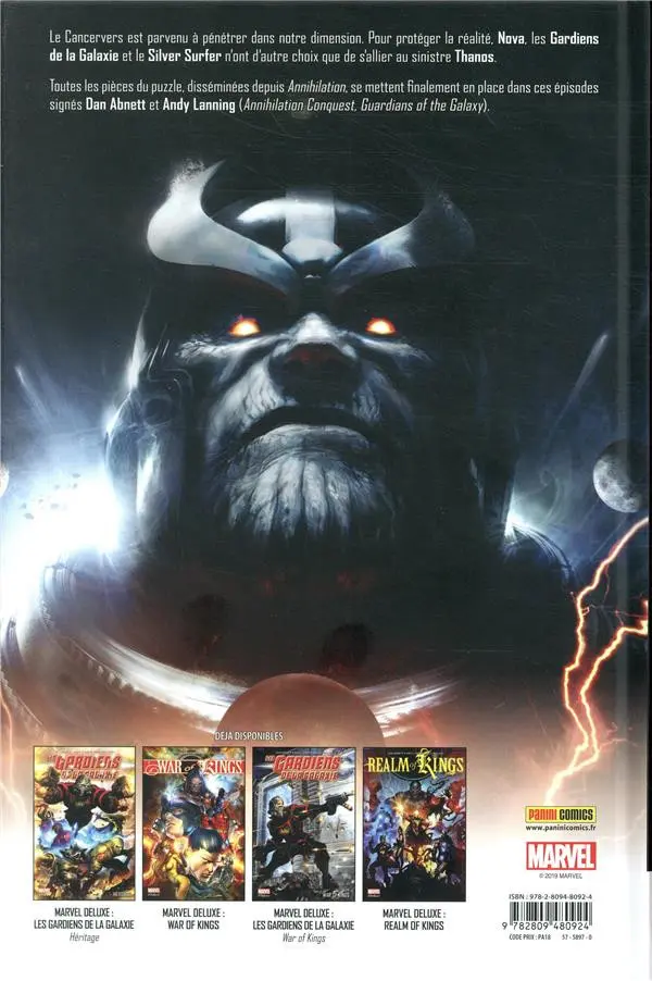 Verso de l'album Thanos Imperative