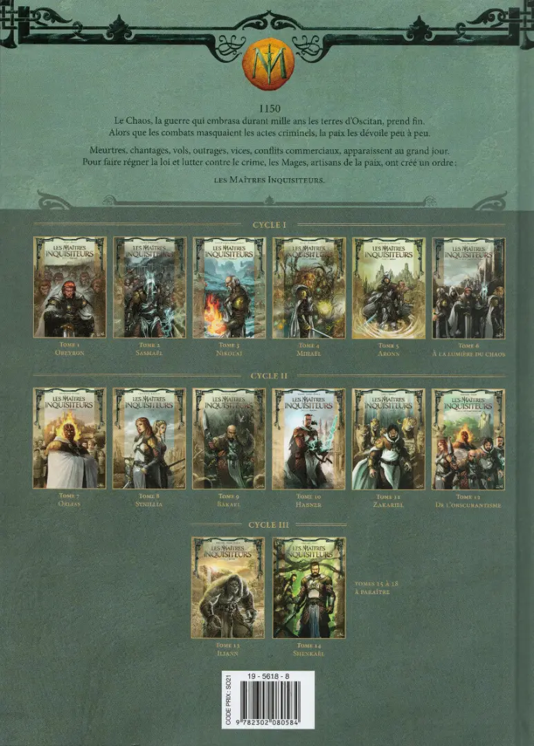 Verso de l'album Les Maîtres inquisiteurs Tome 14