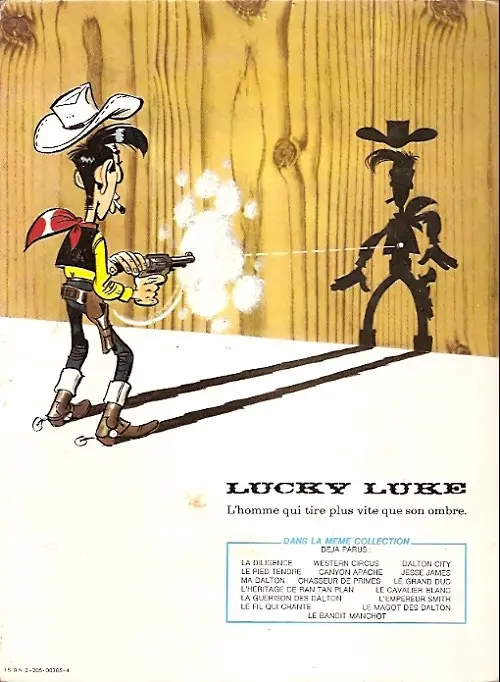 Verso de l'album Lucky Luke Tome 33 Le Pied-Tendre