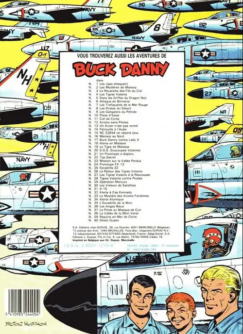 Verso de l'album Buck Danny Tome 19 Le Tigre de Malaisie