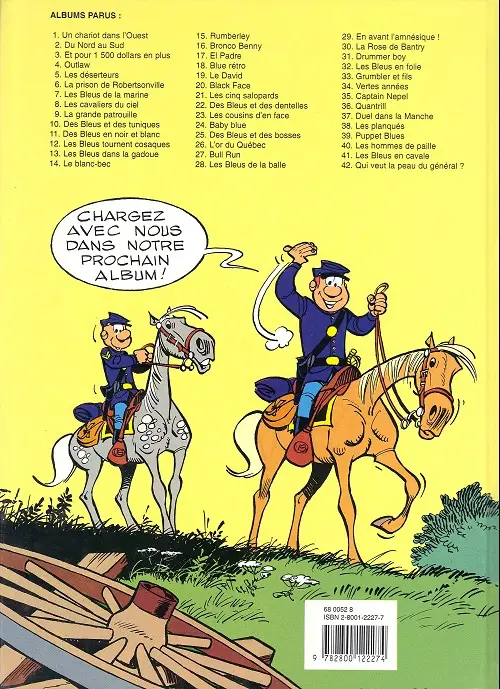Verso de l'album Les Tuniques Bleues Tome 37 Duel dans la Manche