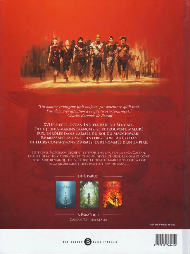 Verso de l'album Castan Tome 3 La forteresse du roi Xiang