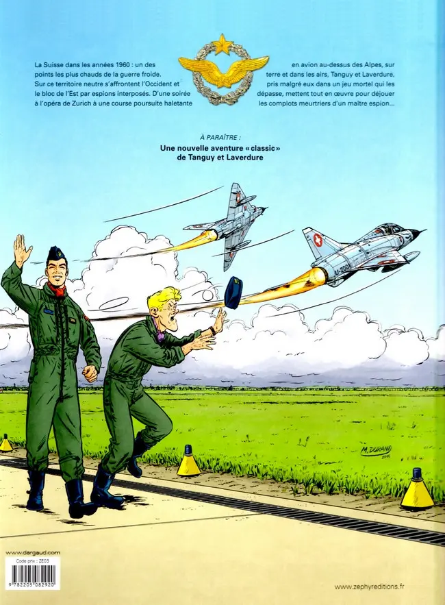Verso de l'album Une aventure Classic de Tanguy et Laverdure Tome 4 Le pilote qui en savait trop