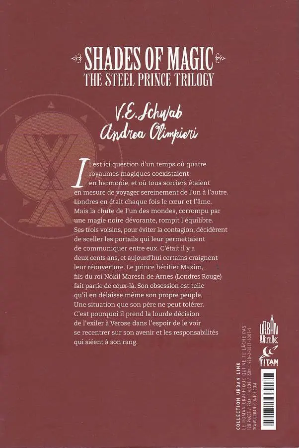 Verso de l'album Shades of magic 1