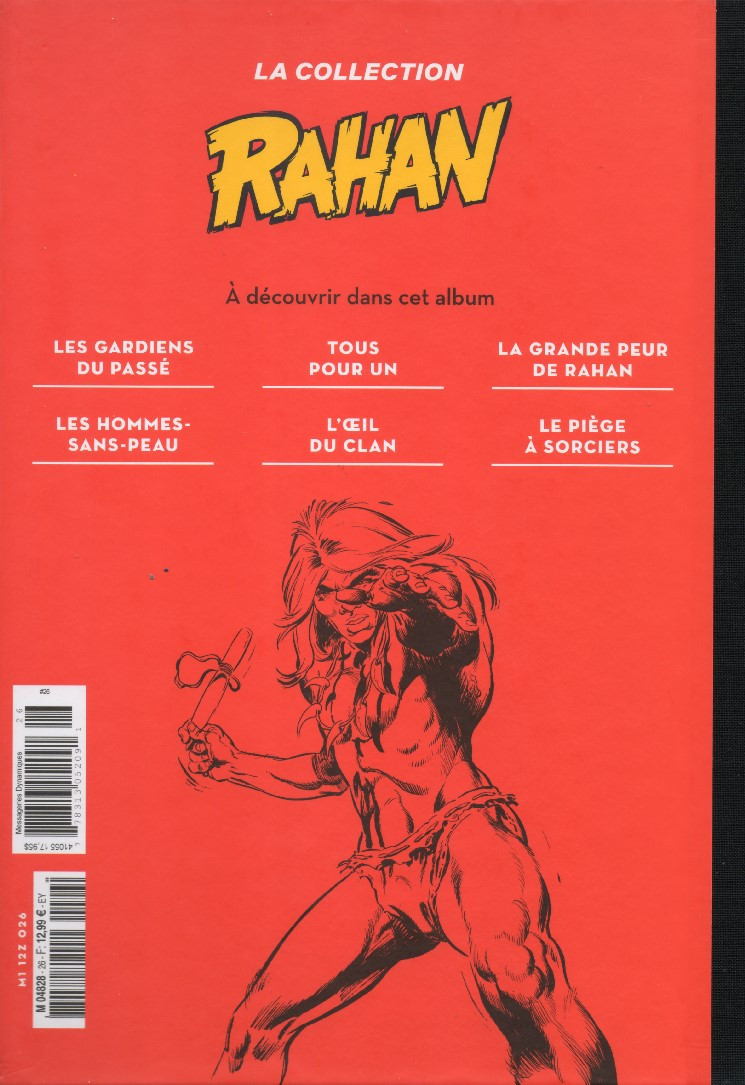 Verso de l'album Rahan (La Collection - Hachette) Tome 26