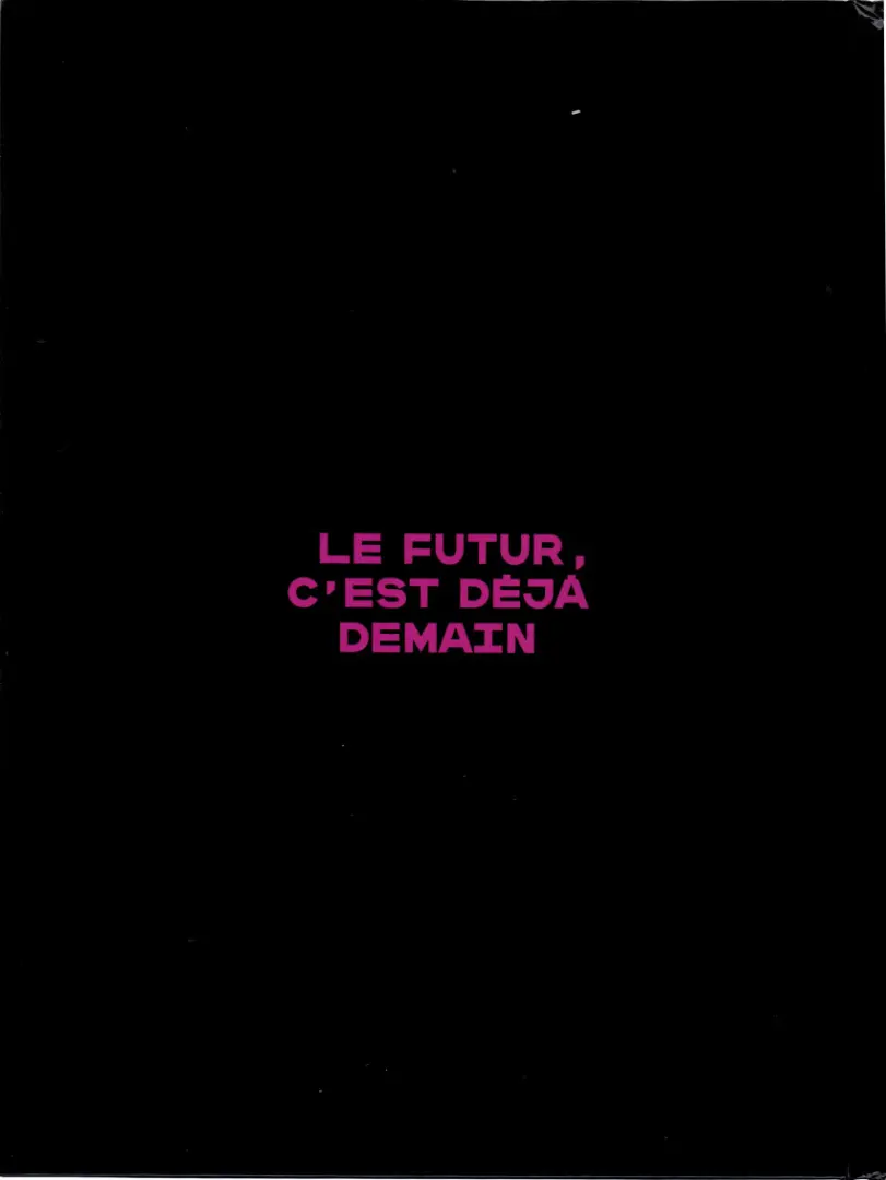 Verso de l'album Métal Hurlant N° 1 Le futur c'est déjà demain
