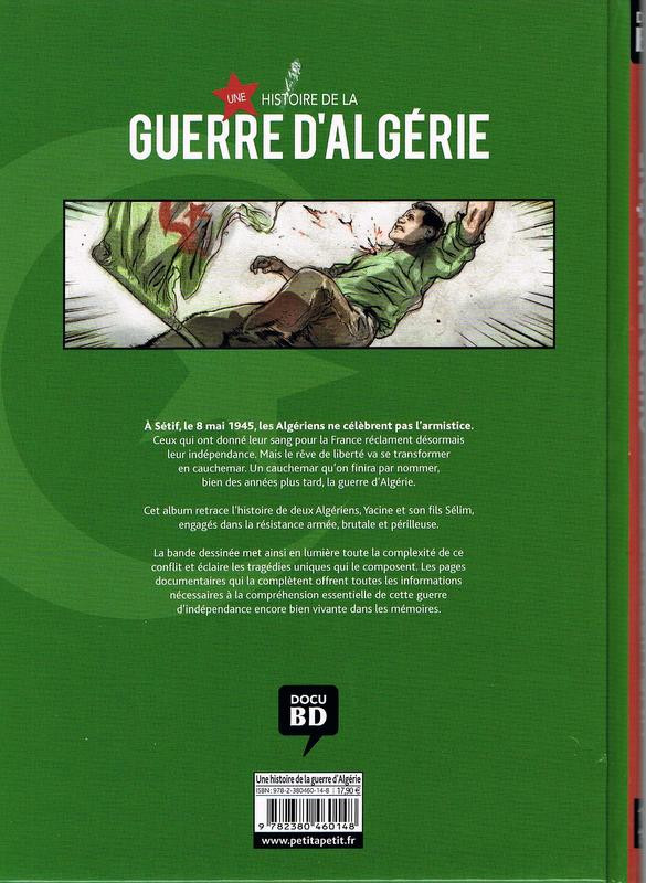 Verso de l'album Une histoire de la guerre d'Algérie