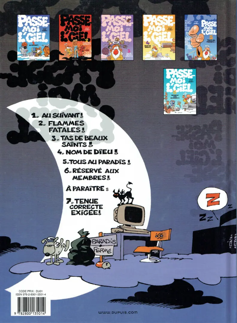 Verso de l'album Passe-moi l'ciel Tome 5 Tous au Paradis !