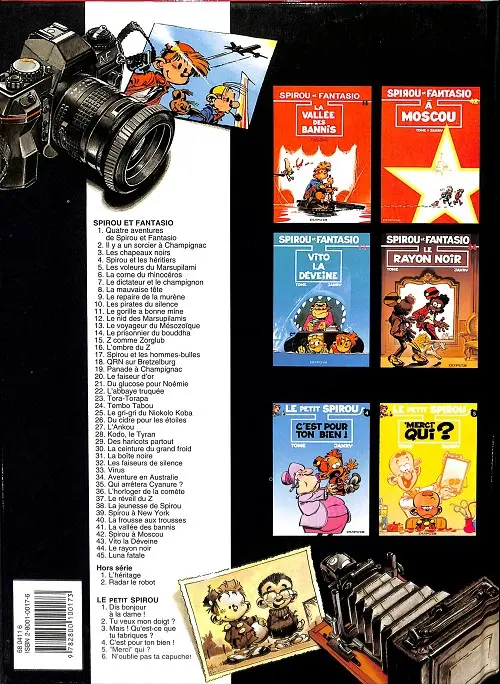 Verso de l'album Spirou et Fantasio Tome 15 Z comme Zorglub