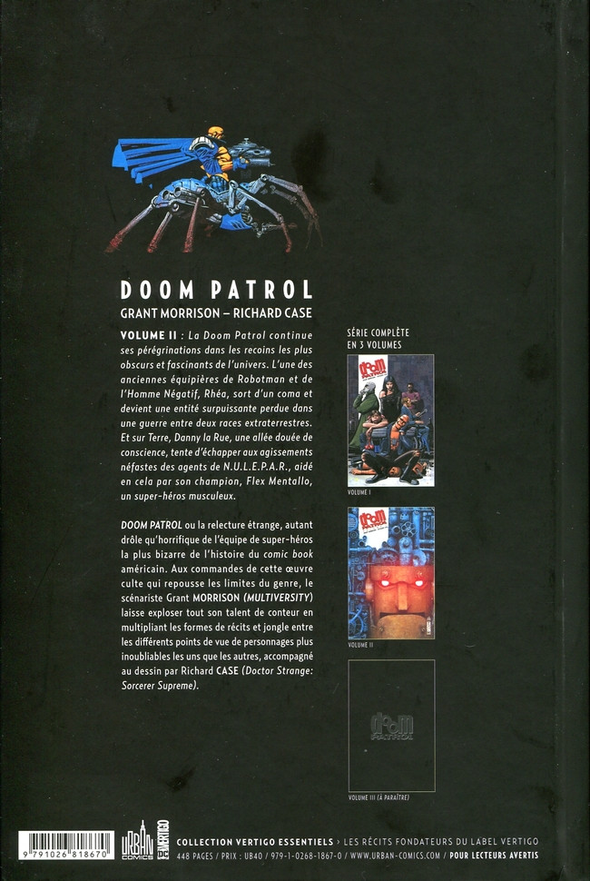 Verso de l'album Doom Patrol Volume II