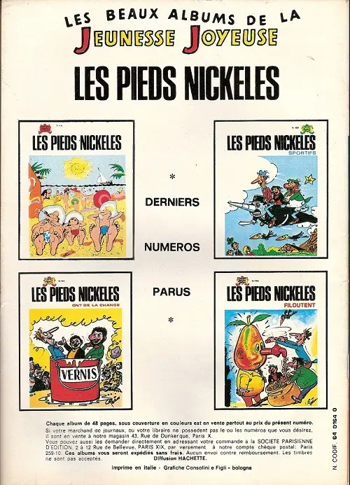 Verso de l'album Bibi Fricotin 2e Série - Societé Parisienne d'Edition Tome 86 Bibi Fricotin plombier