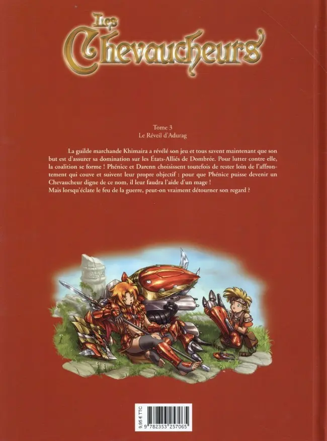 Verso de l'album Les Chevaucheurs Tome 3 Le réveil d'Adurag