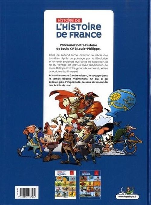 Verso de l'album Histoire de l'Histoire de France Tome 2 De Louis XV à Louis-Phillippe