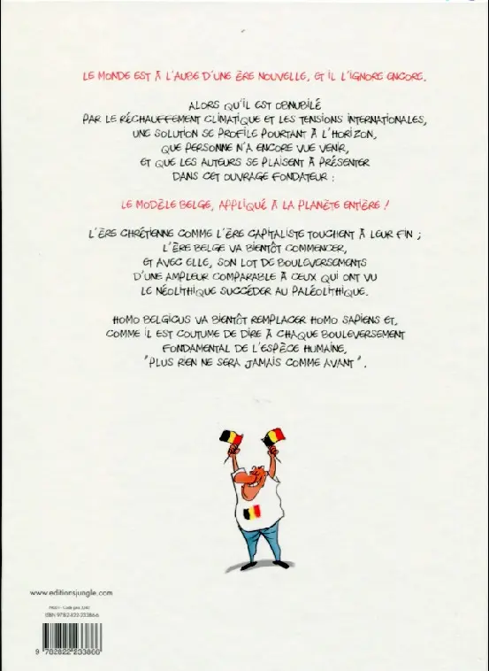 Verso de l'album Comment devenir Belge 3 Belgian brol