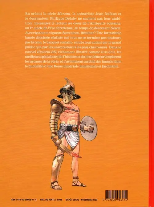 Verso de l'album Murena Murena et l'empire de Néron