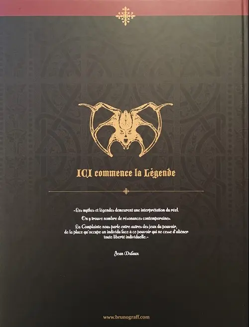 Verso de l'album Complainte des Landes perdues Les sorcières 1 & 2
