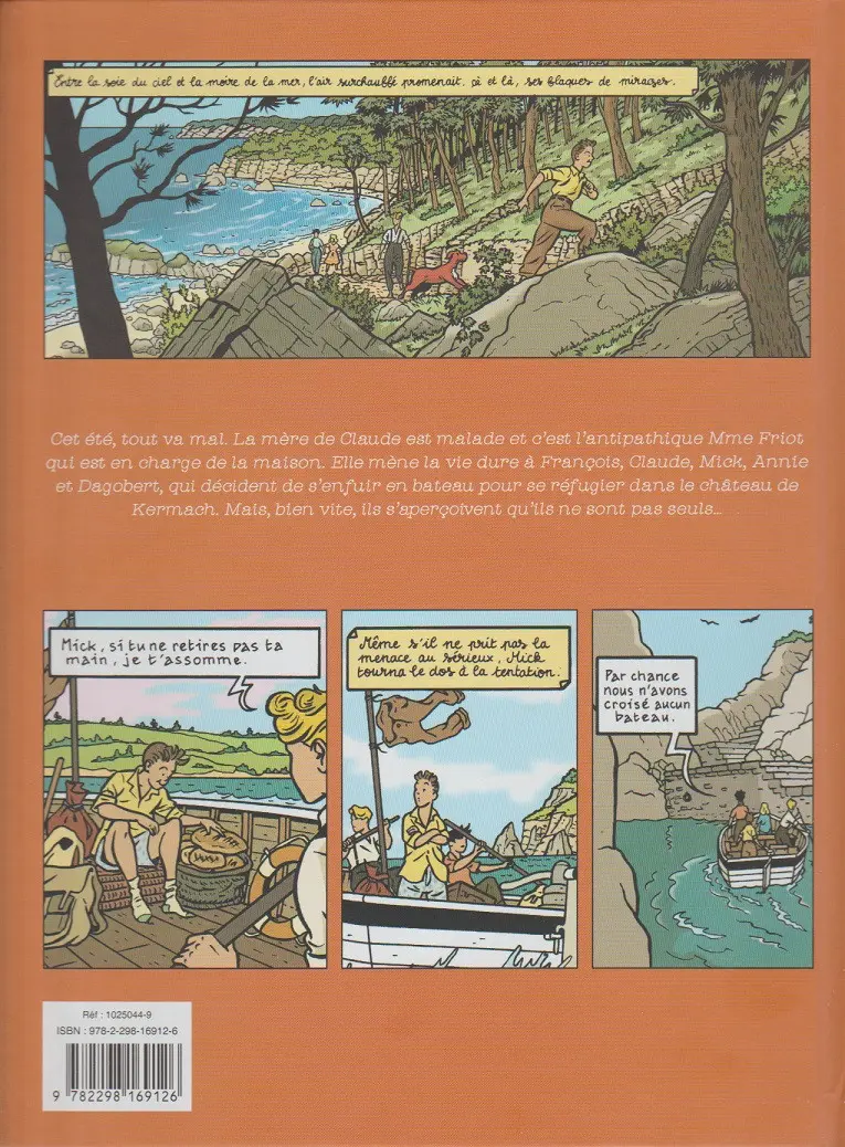 Verso de l'album Le Club des cinq Tome 3 Le club des cinq contre-attaque