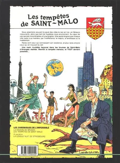 Verso de l'album Les Chroniques de l'impossible Tome 2 Les tempêtes de Saint-Malo