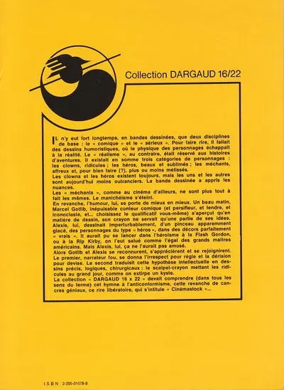 Verso de l'album Cinémastock Tome 2 (2e partie)