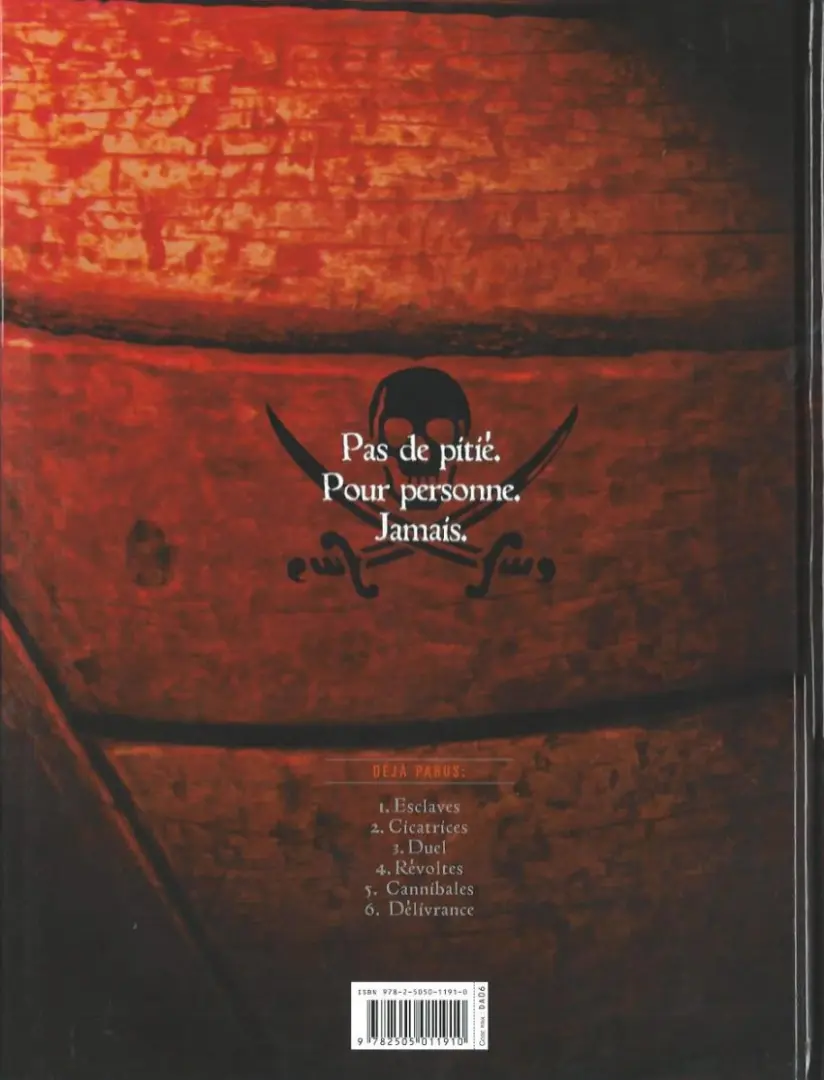 Verso de l'album Barracuda Tome 1 Esclaves