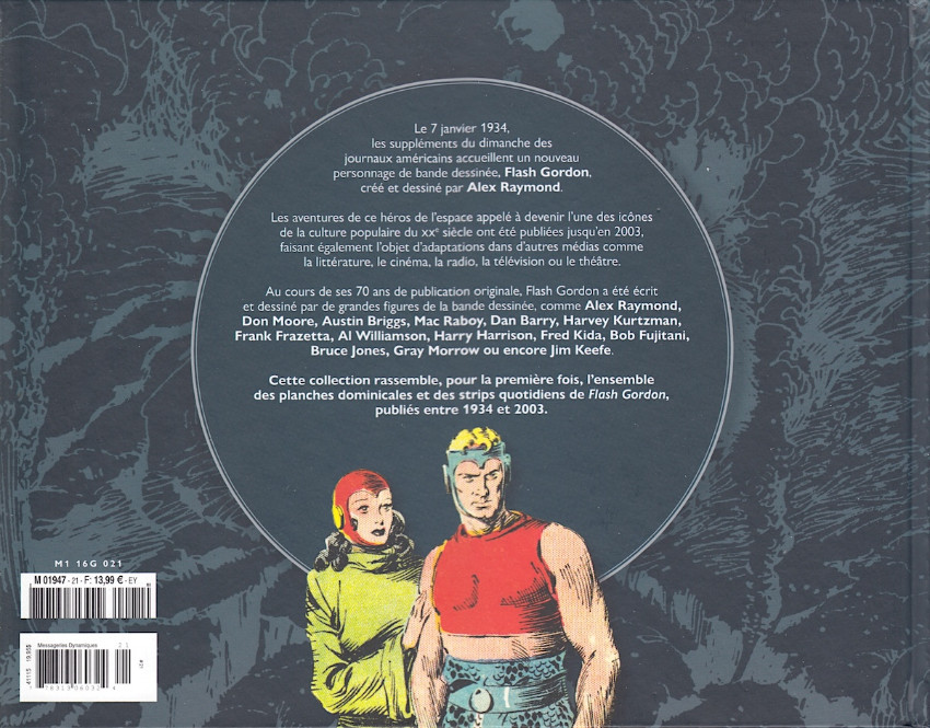 Verso de l'album Flash Gordon Tome 21 1981-1984