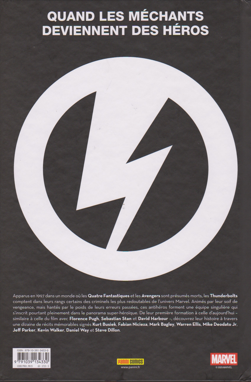 Verso de l'album Nous sommes les Thunderbolts