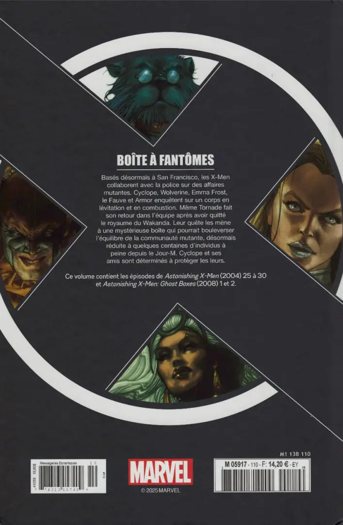 Verso de l'album X-Men - La Collection Mutante Tome 110 Boîte à fantômes