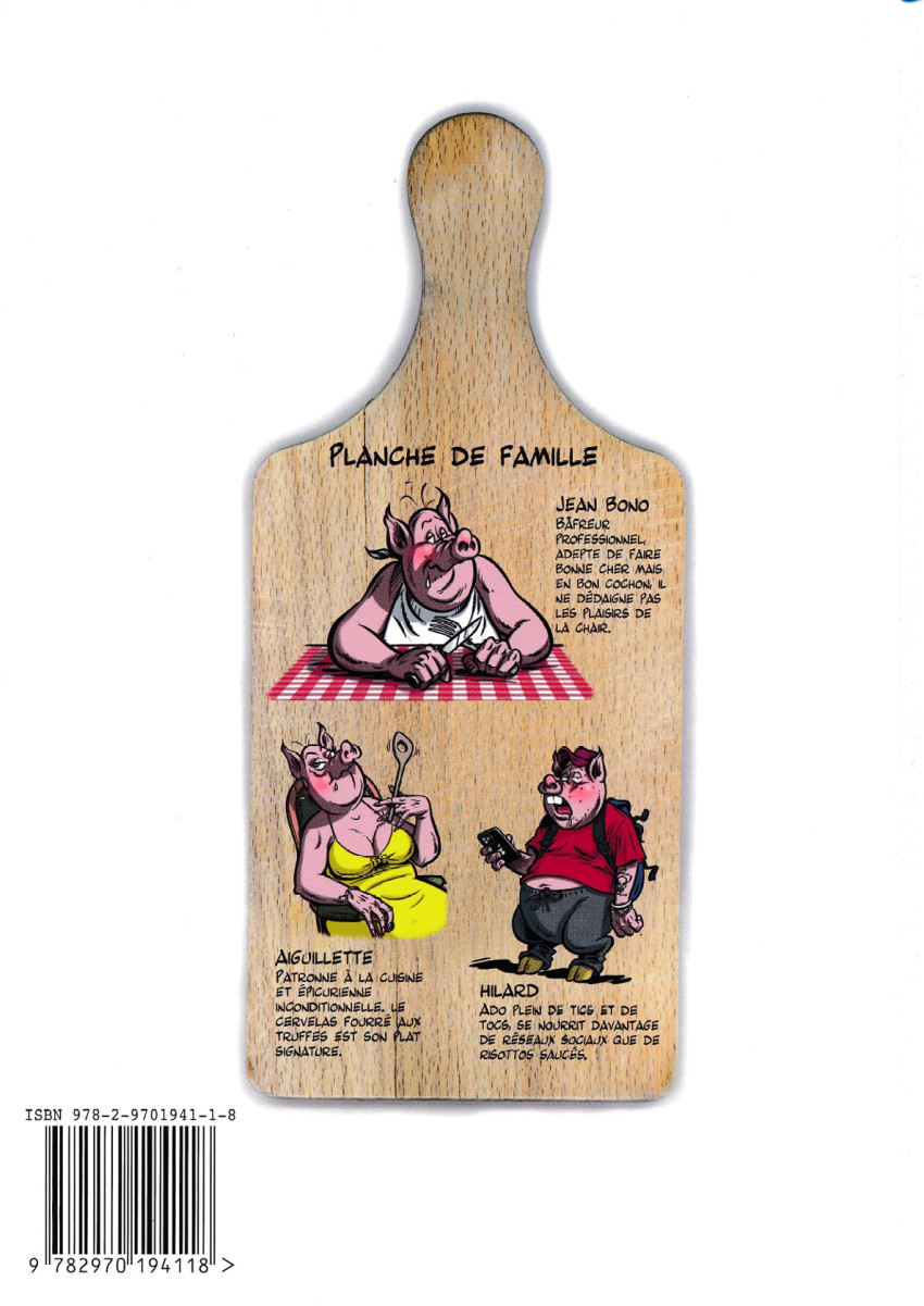 Verso de l'album Les cochonnades de Jean Bono Tome 2 Je bois la vie en rose !