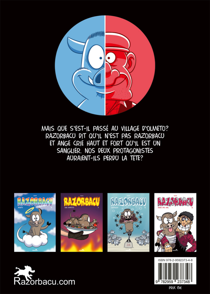 Verso de l'album Razorbacu Tome 13 Même pas mal