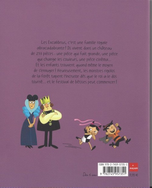 Verso de l'album Les Excalibrius Tome 1 Les enfants rois