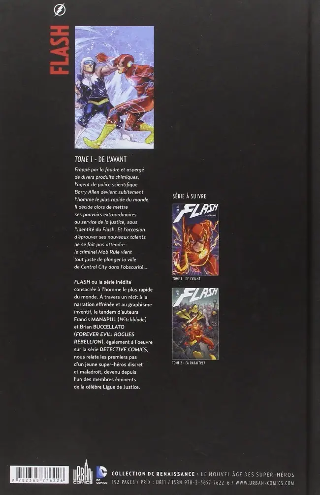 Verso de l'album Flash Tome 1 De l'avant