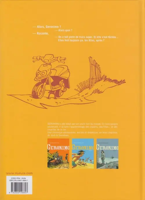 Verso de l'album Geronimo Tome 2 Tome 2/3