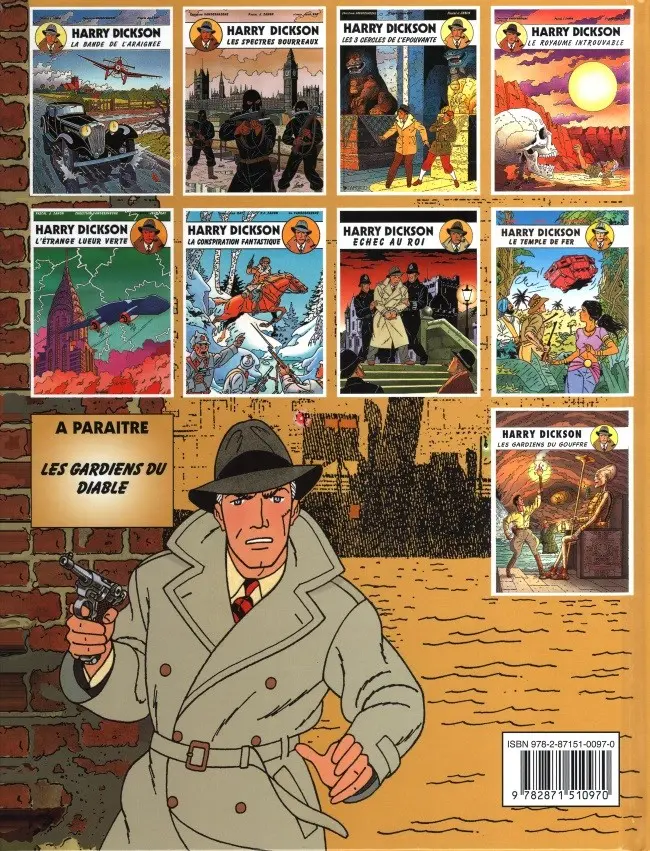 Verso de l'album Harry Dickson Tome 9 Les gardiens du gouffre