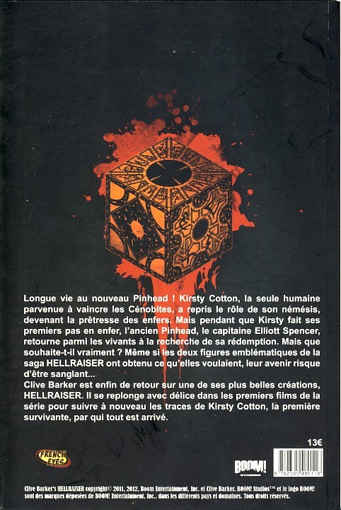 Verso de l'album Hellraiser Tome 3