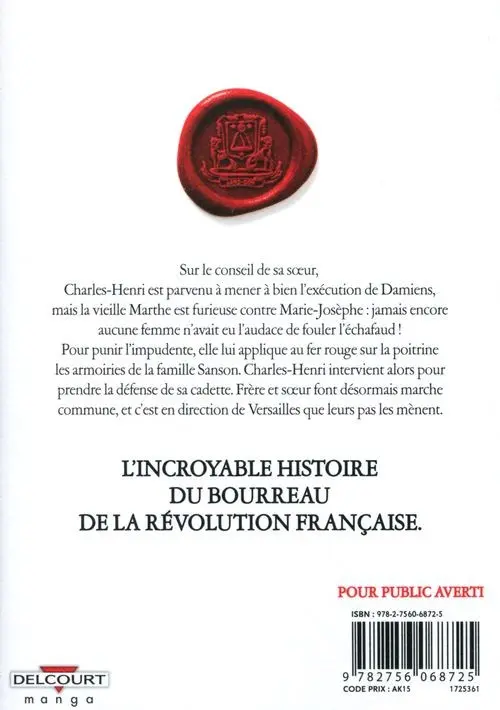 Verso de l'album Innocent Vol. 5