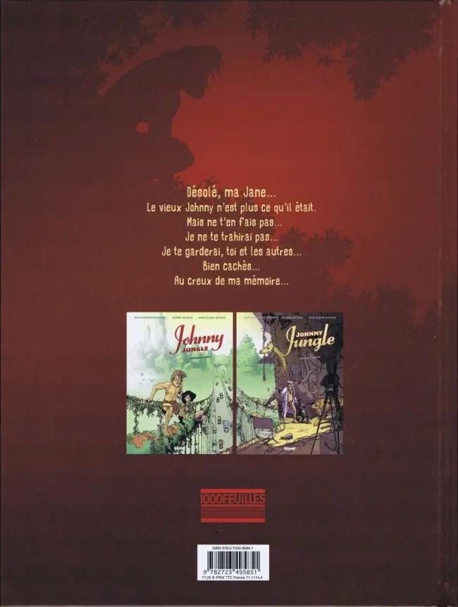 Verso de l'album Johnny Jungle Seconde partie