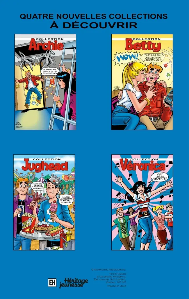 Verso de l'album Jughead Collection Tome 1 Qui perd gagne